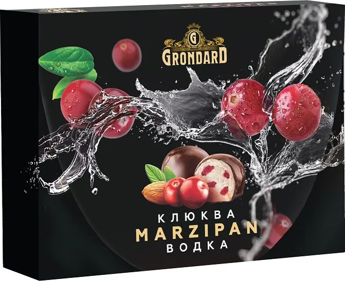  TM Grondard       (10186) Конфеты глазированные Марципановые Клюква и Водка, 98г  в Саранске