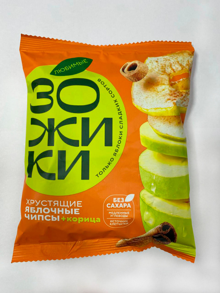  Зожики Яблочные+корица чипсы, 25г  в Саранске