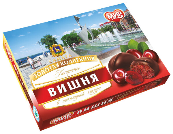№2 КФ МИР Вишня в шоколадной глазури 160г в Саранске