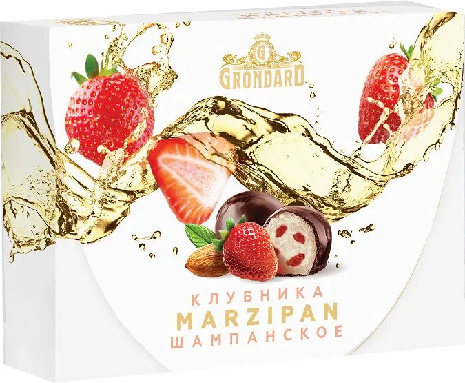  TM Grondard       (10185) Конфеты глазированные Марципановые Клубника и Шампанское, 98г в Саранске